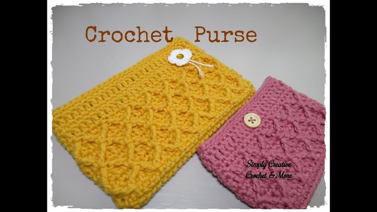 Crochet Diamond Stitch Purse