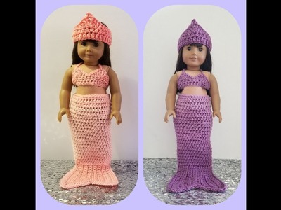 Crocheted American Girl Mermaid Tail - Tutorial