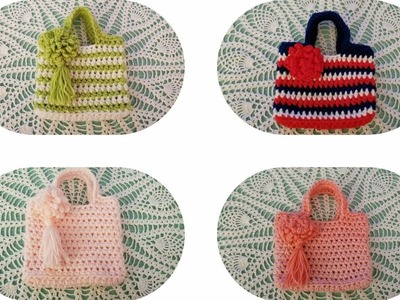 Crocheted little girl's purse
