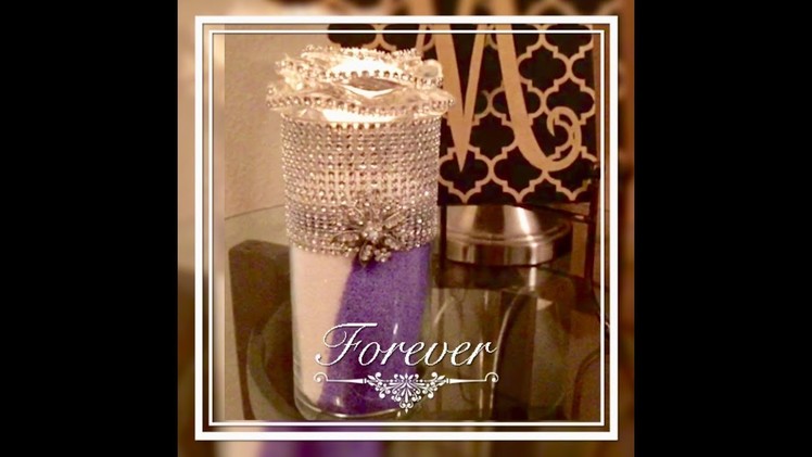 DIY Dollar Tree Elegant Candle Holders Centerpieces! Using Sand Elegance For Less With Faithlyn