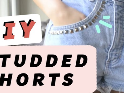 DIY STUDDED DISTRESSED SHORTS | REDBIRD PROJECTS