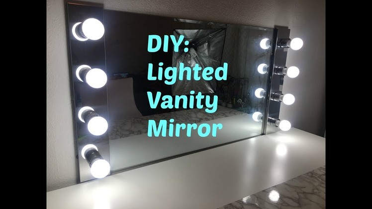 DIY: Vanity mirror with lights