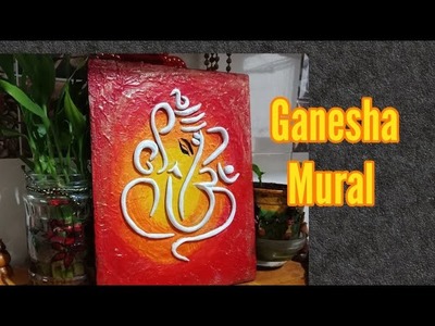 Ganesha Mural Painting l  ganesha mural l 3D wall mural l Ceramic art l #Craftarena 35