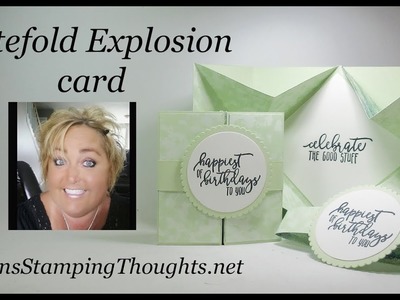 Gatefold Explosion card
