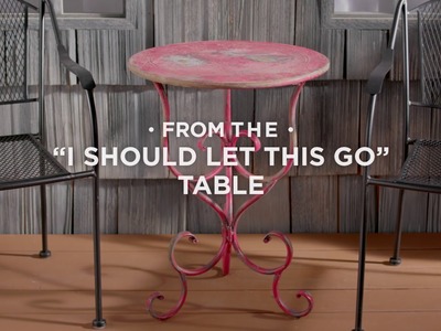 Give An Old Metal Table A New Look with Stops Rust Spray Paint