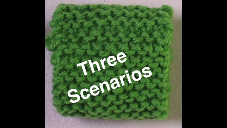 Grafting Garter Stitch Fabric - Three Scenarios. Technique Tuesday