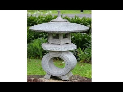 How it's made Concrete japanese lanterns - Omokage Yukimi-dōrō
