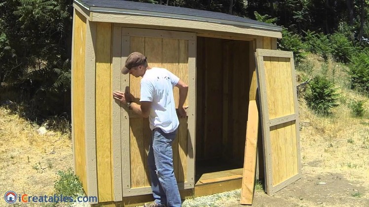 How To Build A Lean To Shed - Part 8 - Double Door Build
