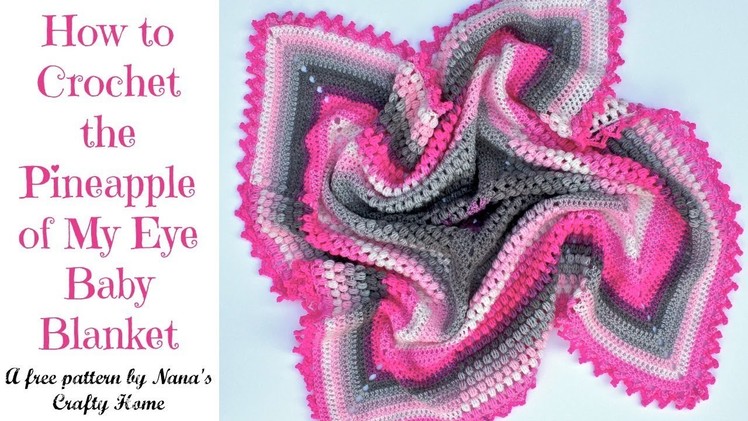 How to Crochet the Pineapple of My Eye Baby Blanket