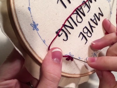 How to Embroider a Lazy Daisy