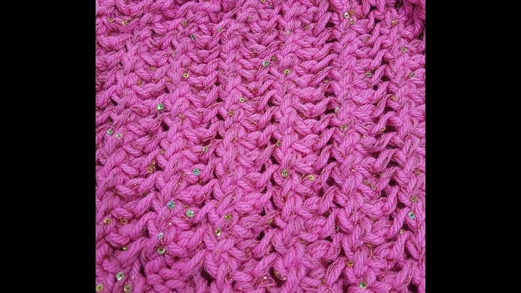 How to knit lace or fantasy stitch