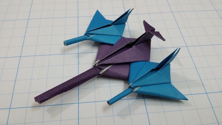 How to Make a Star Fighter Paper Plane - Very Nice