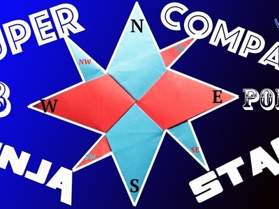 How to Make a Super 8-Point Ninja Star (Compass Star) - Easy
