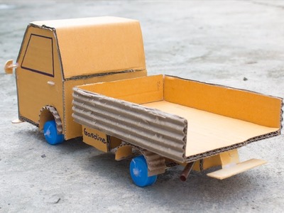 How to make a toy truck out of cardboard easy at home (Cargo Truck)