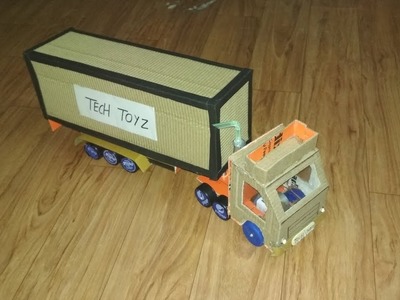 How to Make Cardboard Toys Truck Container Hindi | DIY Truck | Tech Toyz videos