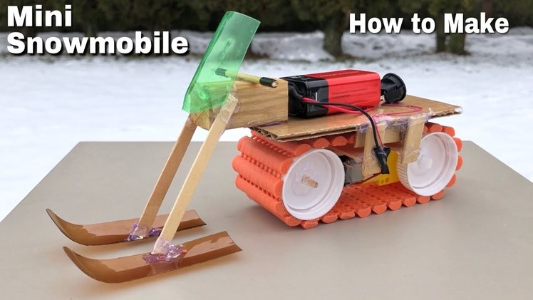 How to Make Mini Electric Snowmobile