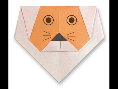 How to make origami Lion face