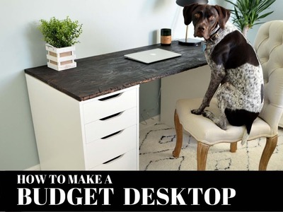 (IKEA HACK) How to Make a Budget Desktop