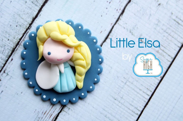 Little Elsa fondant cupcake topper tutorial!