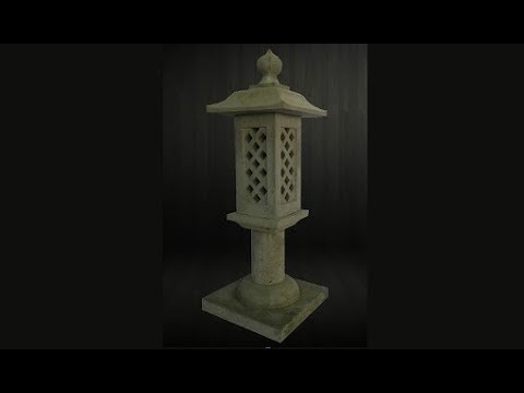 Making a concrete lantern with an asian flare