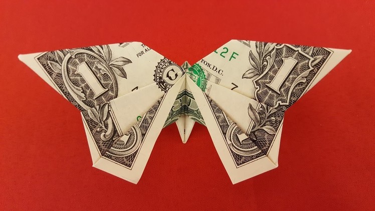MONEY ORIGAMI BUTTERFLY Tutorial