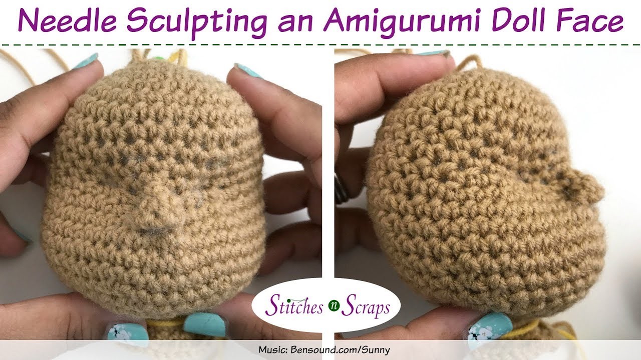 Needle Sculpting an Amigurumi Doll Face