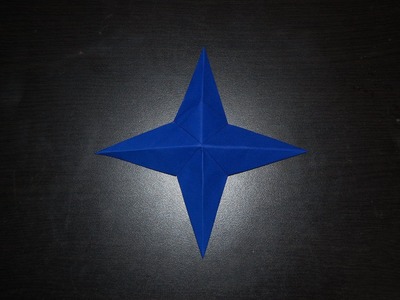 Origami 4 pointed star(3D) for christmas videos. 종이접기 입체 별 크리스마스