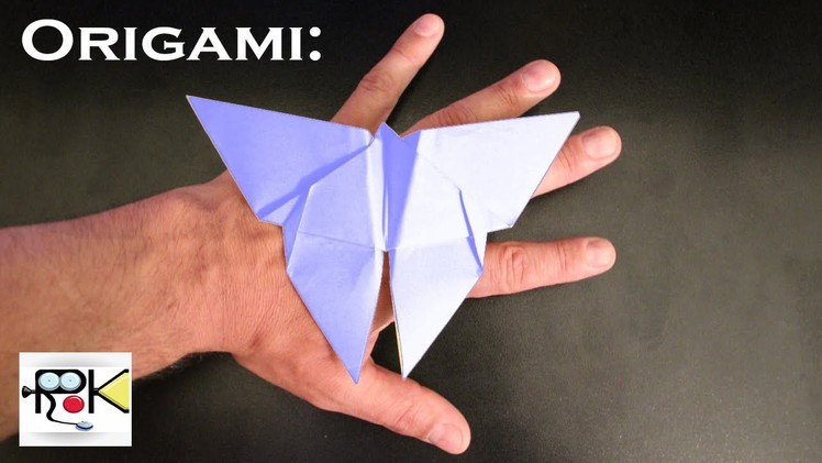 Origami facili e veloci. Farfalla. Origami easy and fast. Butterfly.