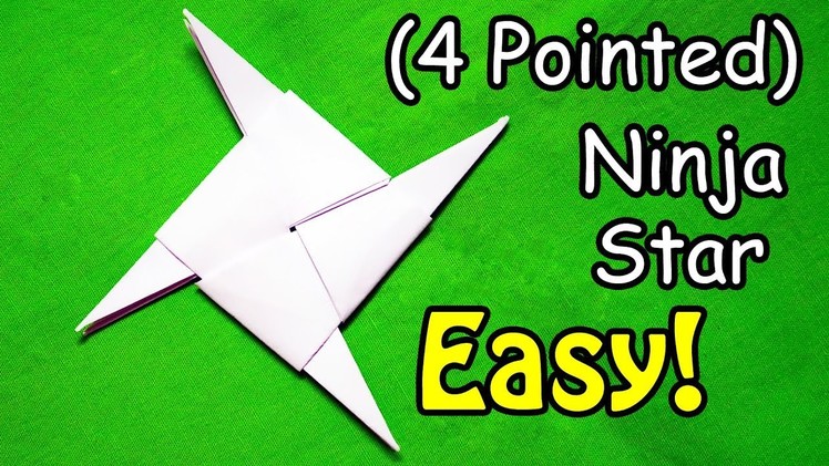 Origami Ninja Star (4 Pointed) - Easy