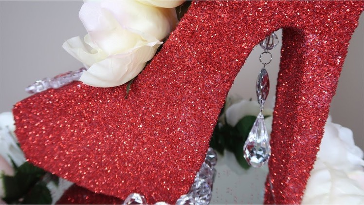 Red Bottoms High - Heeled Centerpiece | How to Make High-heeled Shoe Centerpiece