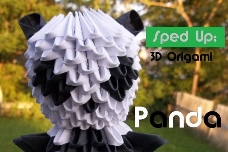 Sped Up: 3D Origami - Panda