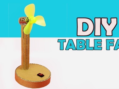 Super Cool Electric Table Fan Using Cardboard - Very Easy DIY At Home