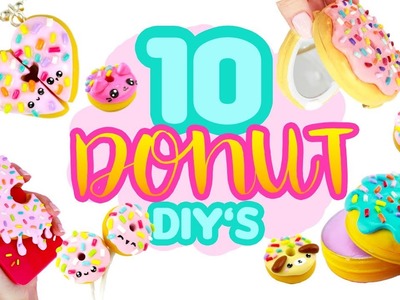 10 DIY’s - DONUT theme! - Polymer Clay Compilation!
