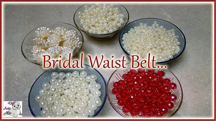 #183 Make Waist Belt With Pearls || Kamarband || Vaddanam || Bridal Collection || Jewellery Making