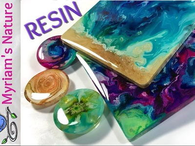 58] RESIN : Getting a DOMED flawless FINISH on PETRI art, pieces from a MOLD or taped Fluid art