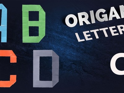 Alphabet letters for origami - letter c