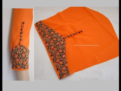 Amazing Designer Sleeves for Churidar. Kurti Cutting & Stitching - Very Simple & Easy Making