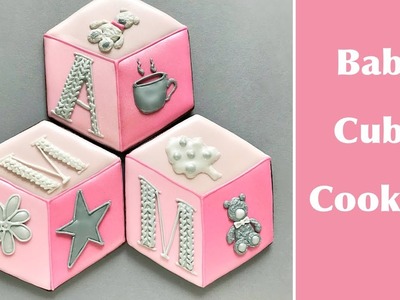 Baby Cube Cookies. Just a cute idea for Baby Shower or Birthday party.