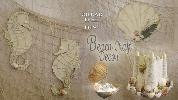 Beach Craft Decor. Dollar Tree Craft