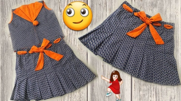 Beautiful and new design-2018 baby skirt making simple way. by simple cutting