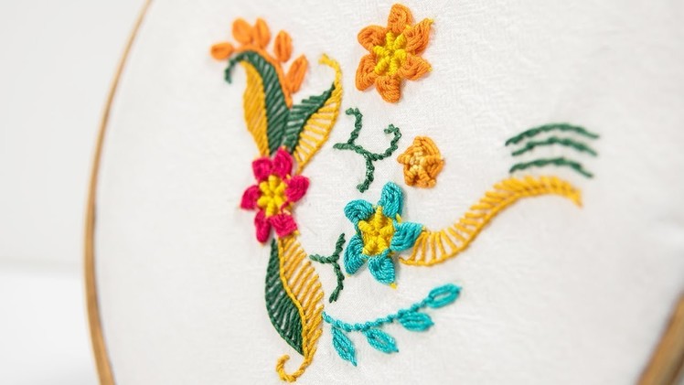 Beautiful ways to stitch Hand Embroidery Flowers by DIY Stitching