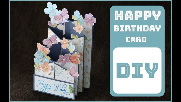 Cascading Card for SCRAPBOOK | Greeting Cards for Birthday