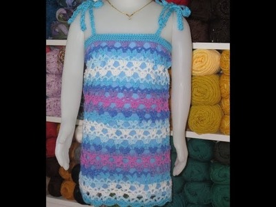 Crochet girls dress