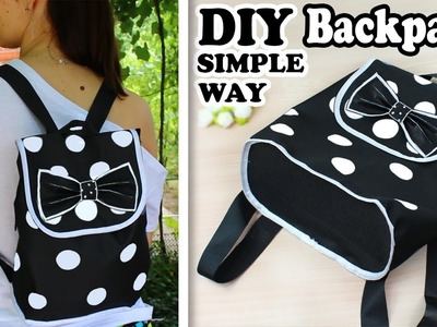 DIY BACKPACK TUTORIAL DURING 30 MIN SIMPLE WAY | Dotted Backpack