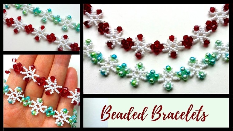 ????diy beaded bracelets ???? beautiful bracelets with pearls and crystals????