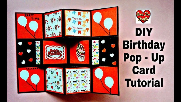 DIY Birthday Pop Up Card | Handmade Birthday Greeting Card