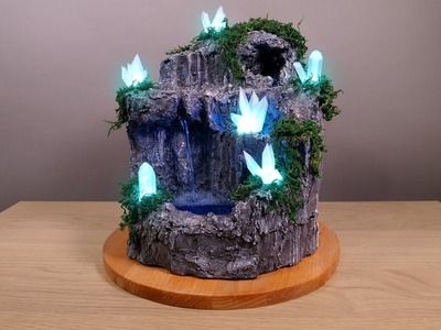 DIY Desktop Fountain with Enchanting LED Crystals