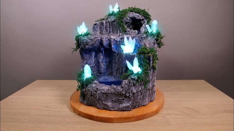 DIY Desktop Fountain with Enchanting LED Crystals