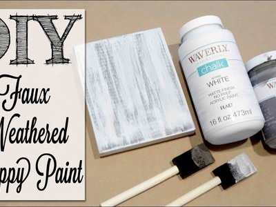 DIY Faux Weathered Chippy Paint