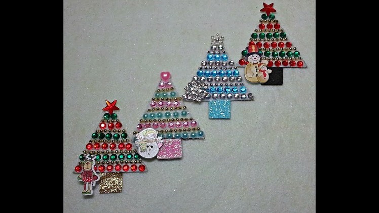 DIY~Make Sweet Little Christmas Embellishments With D T  Materials!